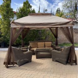 11x11 Gazebo/Canopy. With Mosquito Netting/UV Protection Netting.