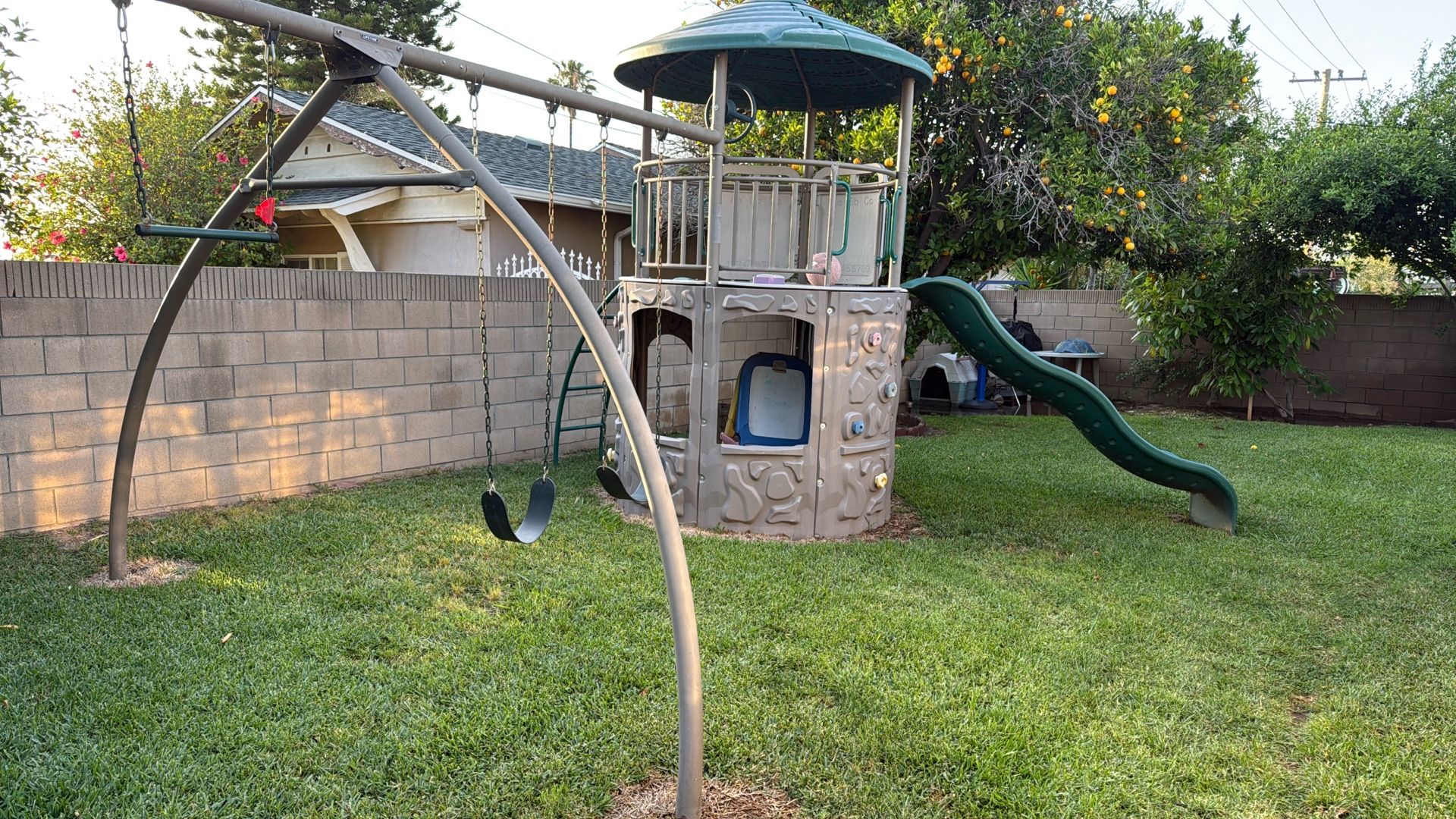 Lifetime Shop well Adventure Tower Swing Set