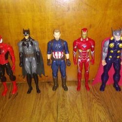 12 Inch Tall Action Figures $5 Each