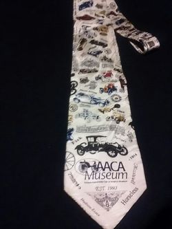 Antique cars mens tie