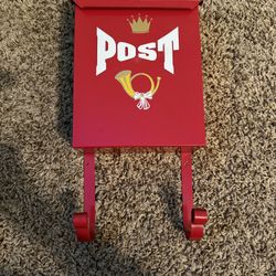 Vintage Mid Century Wall Mount Porch Mailbox / Newspaper Holder Mail Box