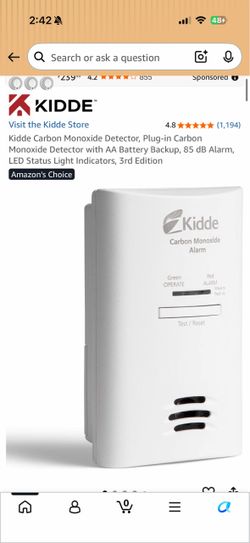 Carbon dioxide alarm