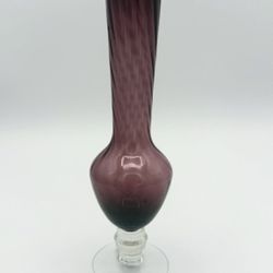 Relpo Amethyst Purple Handblown Bud Vase