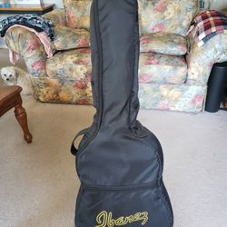 Ibanez Acoustic Guitar PF4 Case Stand Strings Picks Tuners Very Nice!