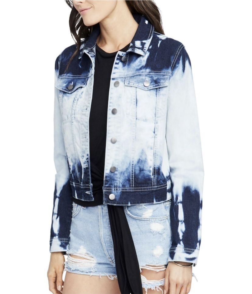 Brand new woman’s Rachel Roy brand white tie dye denim jacket up for sale