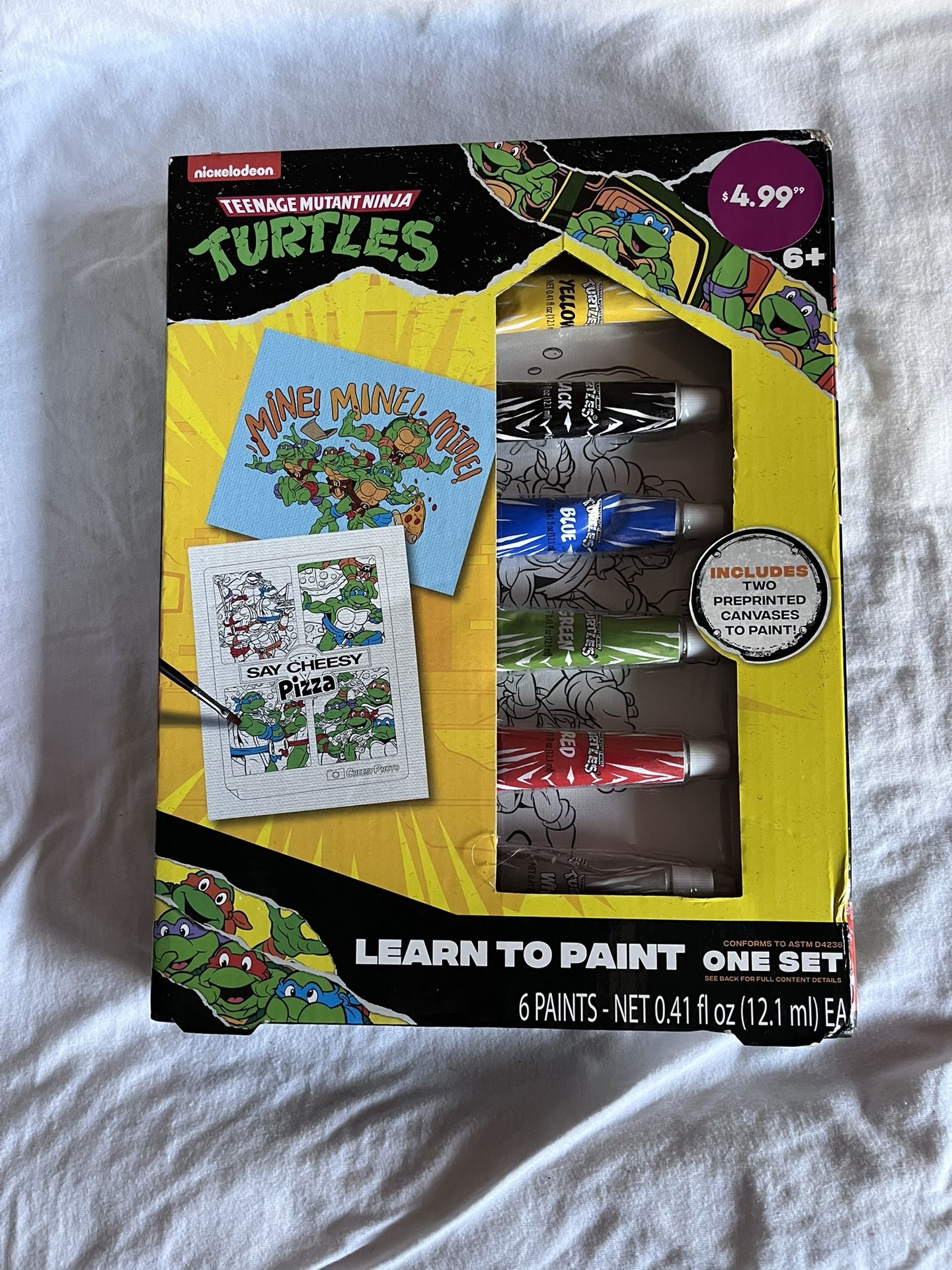 Nickelodeon Teenage Mutant Ninja Turtles Learn to Paint set