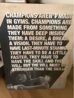 Large Muhammad Ali Boxing canvas