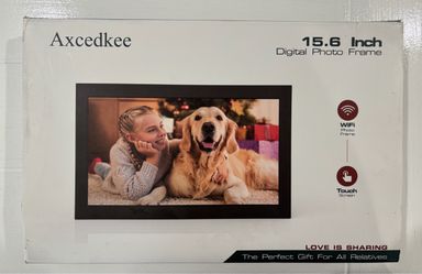New Axcedkee 15.6” Wi-Fi Touchscreen Digital Photo Frame - $75