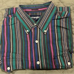 Wrangler Striped Button-Down Shirt