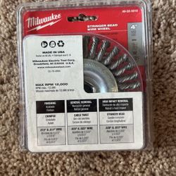 Milwaukee Stringer Bead Wire Wheel 4”