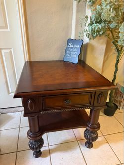 Vintage End Table + Coffee Table