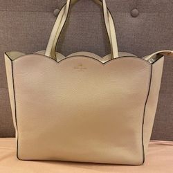 Kate Spade Porcelain Leewood Place Rainn Learher Tote 