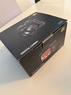 Digital camera 8k ultra HD Black