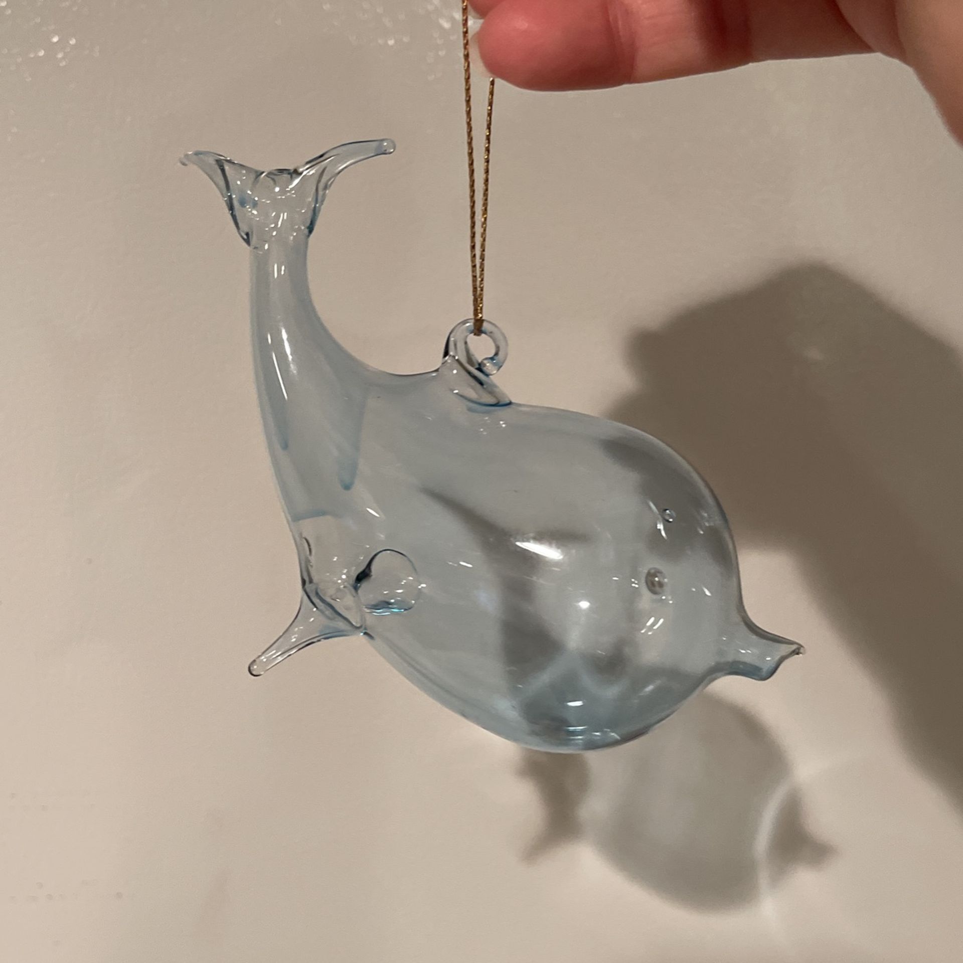 Blown Glass Dolphins Set of 2