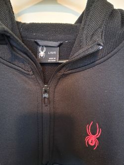 Spyder Black Full-Zip Fleece Jacket Large