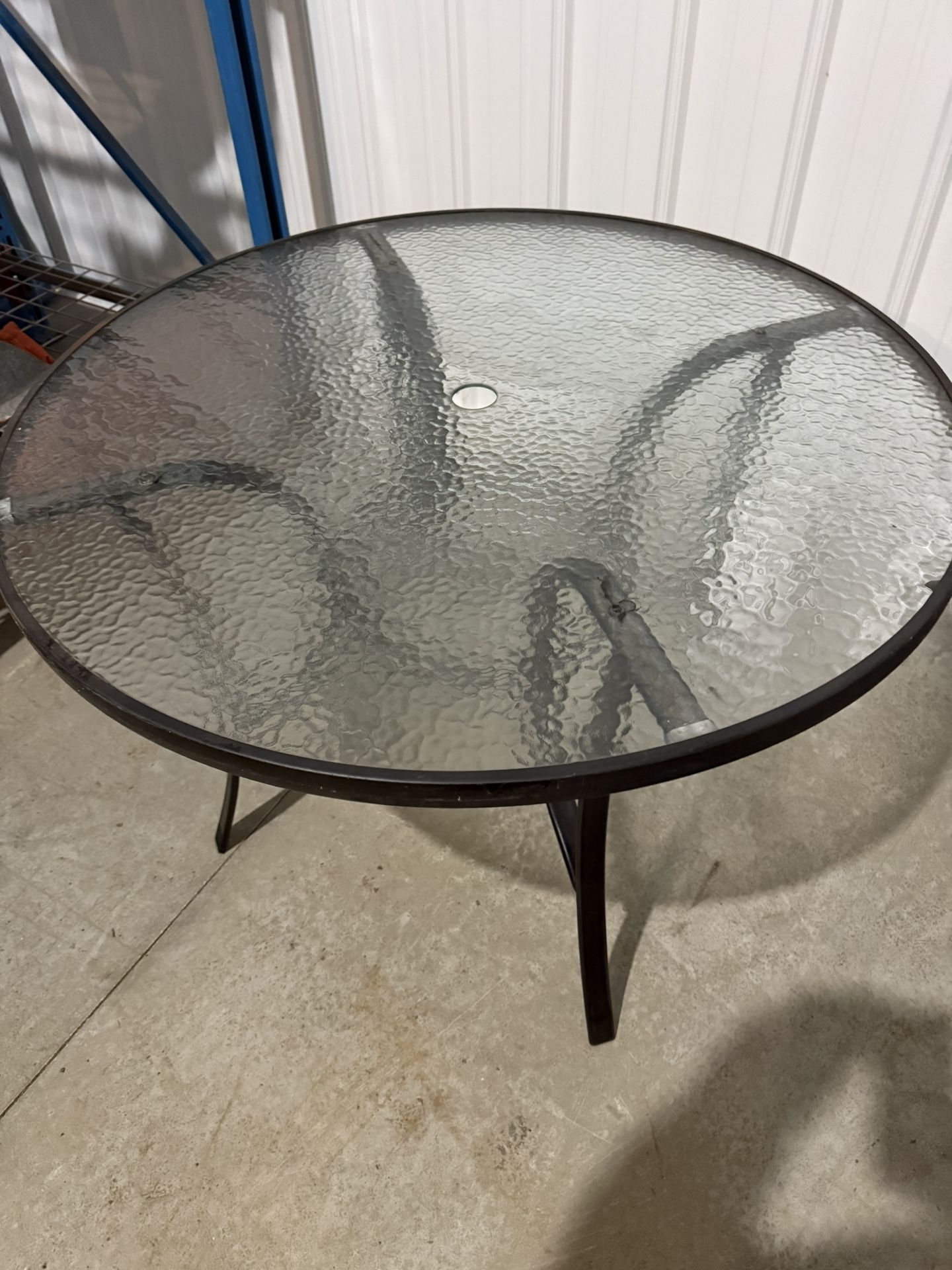 Outdoor Glass Table 