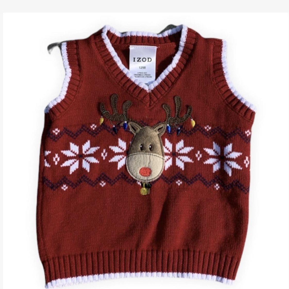 $15 Christmas Vest Size 12mo