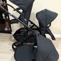 Limited V3 Uppababy Vista V3 Black n Brown Leather