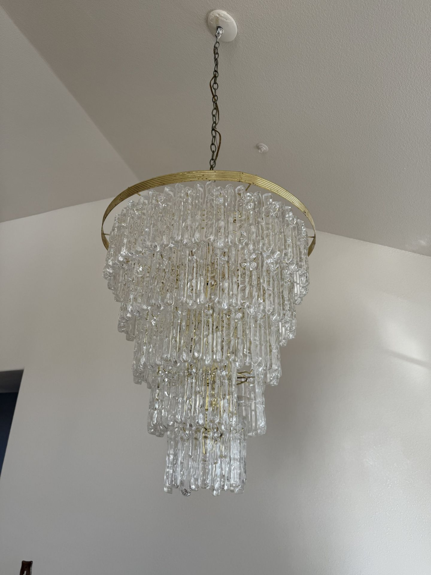 Faux Crystal Glass Chandelier 