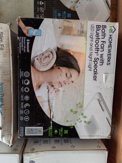 Homewerks Bath Fan with Bluetooth Speaker and LED Light and led nite light