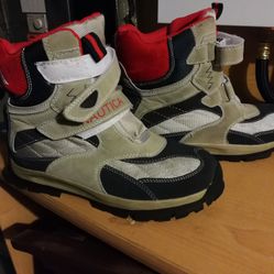 Nautical Boots Boys Size 5. Good Condition