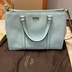 Kate spade Large Purse Light Teal Powder Blue Handbag