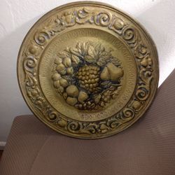 Victorian Brass Platter
