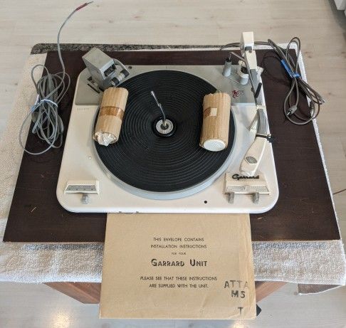 Vintage Garrard Type A Turntable Record Player