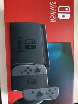 Nintendo switch v2 gray console new