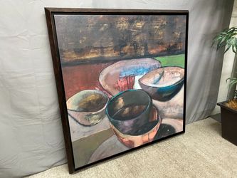 “Bowl Sets 1” Limited Edition Framed Giclee Canvas Print by Bailey
