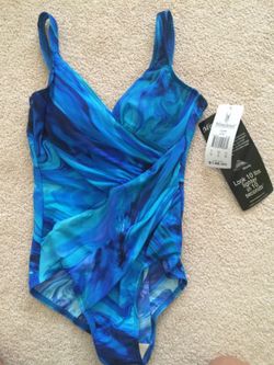 Miraclesuit Oceanus blue size 12
