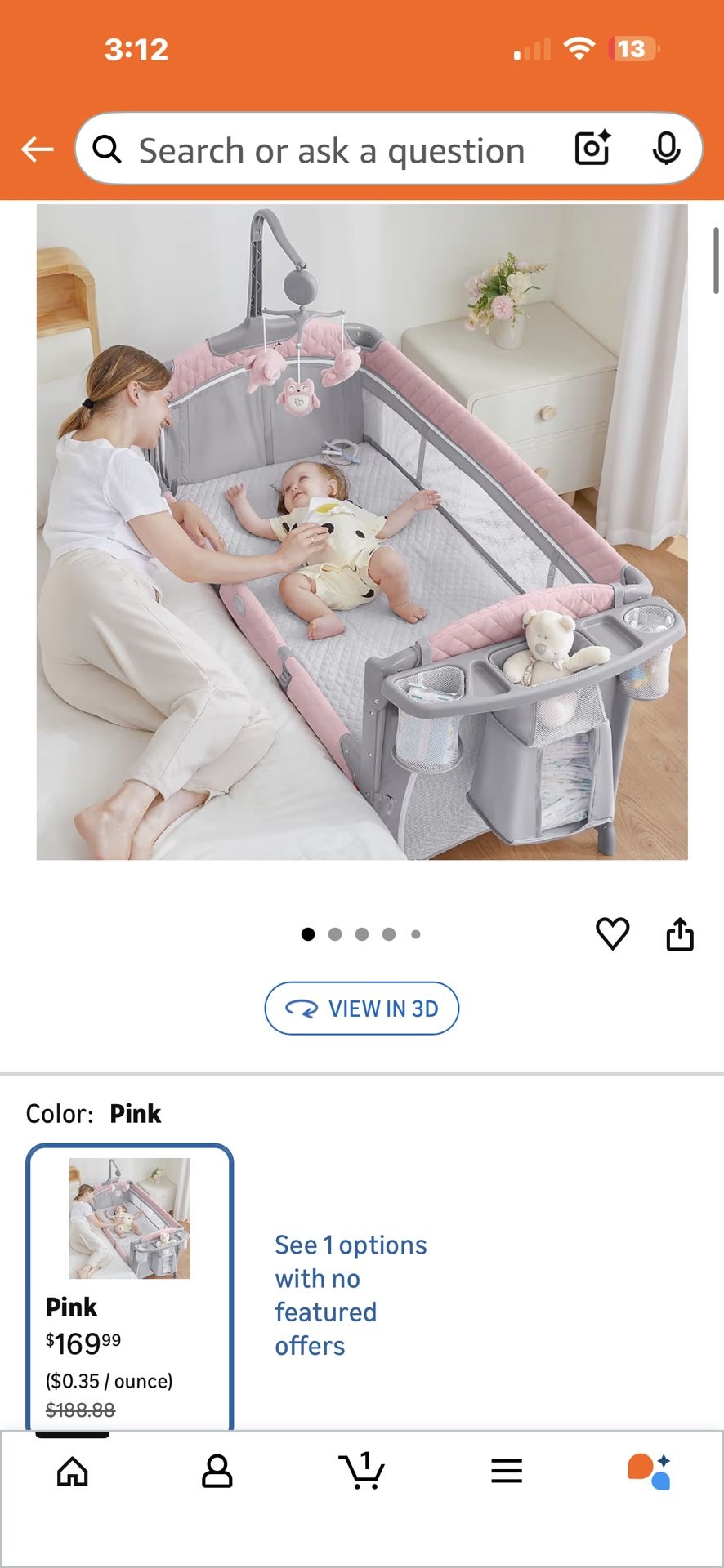 π₯ Baby bedside crib for sale β complete set + extra mattress included!