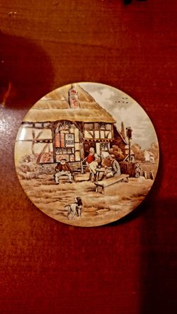 Unique Rare Antique Ceramic English Trinket Box