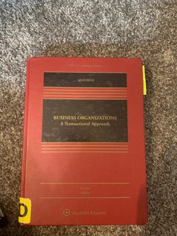 Business Organizations: A Transactional Approach by Sjostrom - Second Edition