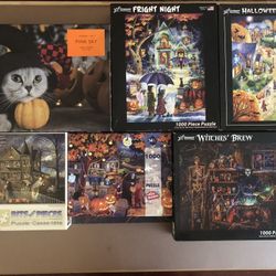 Halloween Puzzle Lot