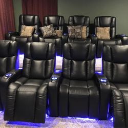 Brand New Power Reclining Theater Chairs