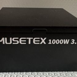 MUSETEX MU1000 1000W Full Modular ATX 3.1 PSU, PCIe 5.0, 105°C Capacitors