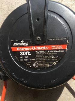 Retract-o-matic 30' w/light $40.