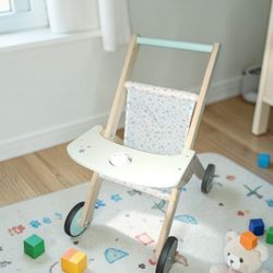 Canuan - 2 in 1 -  Wooden  Baby Walker/Doll Stroller 