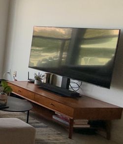 west elm table and smart tv almost new