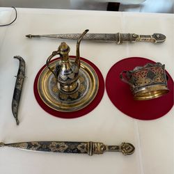 Silverware and kindjals daggers from Caucasus and Russia
