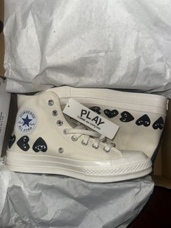 Converse Chuck Taylor All Star 70 High  Play comme Des Garcons Multi Heart Milk