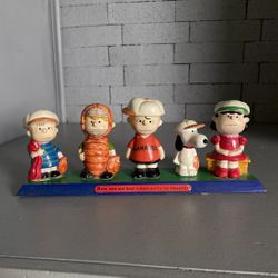 PEANUTS Snoopy Determined Productions 1971 Baseball team statue-How Can We Lose