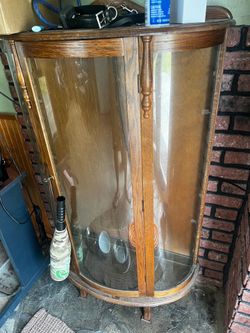 Antique glass cabinet
