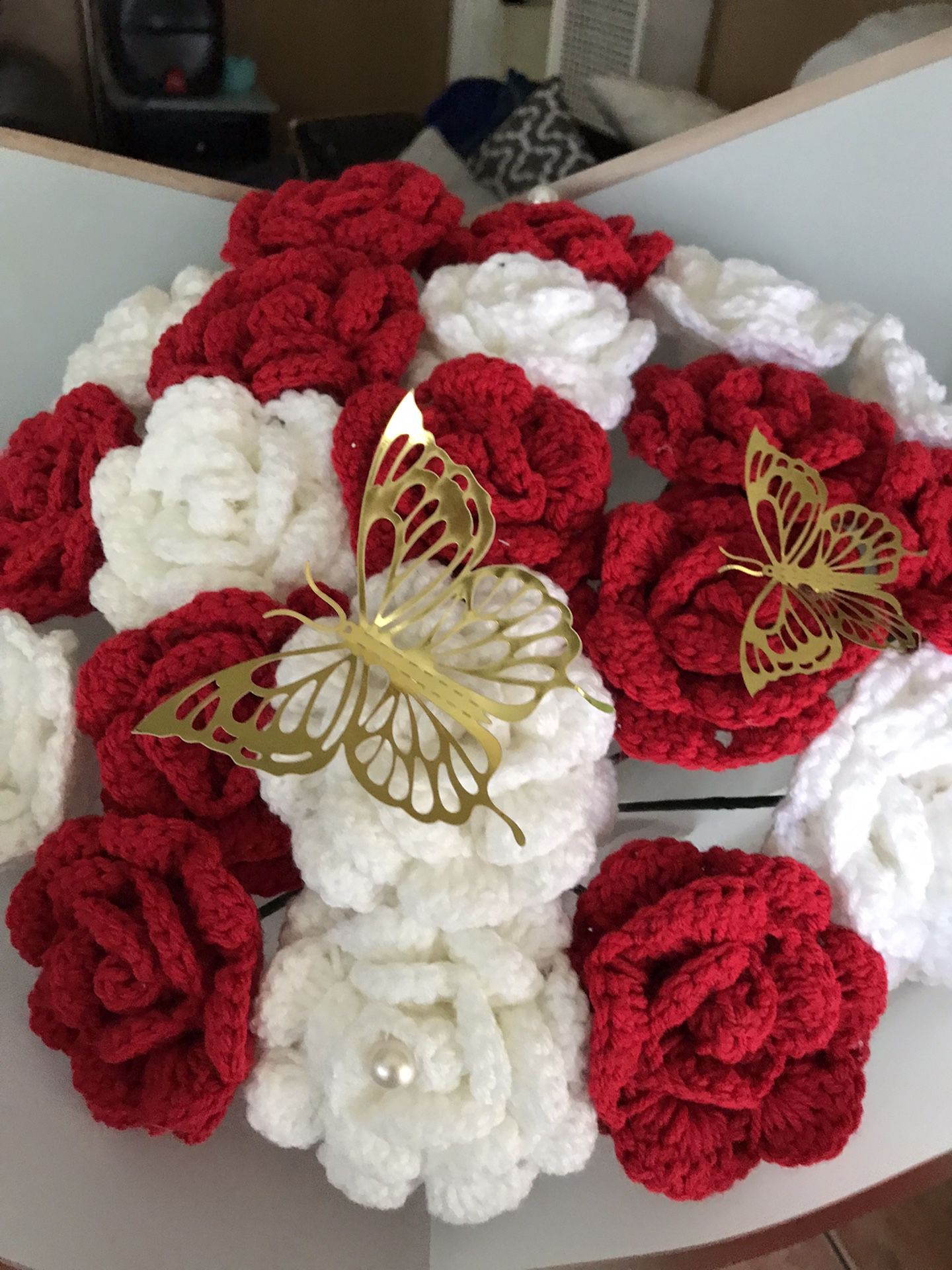 Rosas Eternas Echas A Crochet Tejidas 