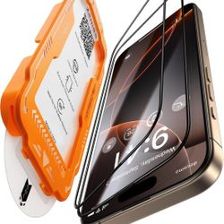 NeverBreak 9H+ Hardness for iPhone 16 Pro Max Screen Protector 12FT Military Grade Protection (Scratch, Shatter, Drop Resistance) 16 ProMax Tempered G
