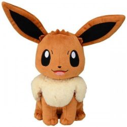 This is a stuffed Eevee stuffed animal from Pokémon. 