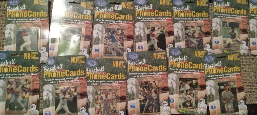 Baseball Phone Cards