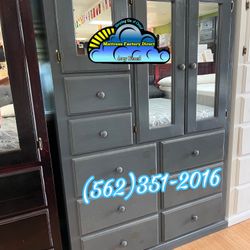 Grey XL Wardrobe Closet New Ropero Pinewood 