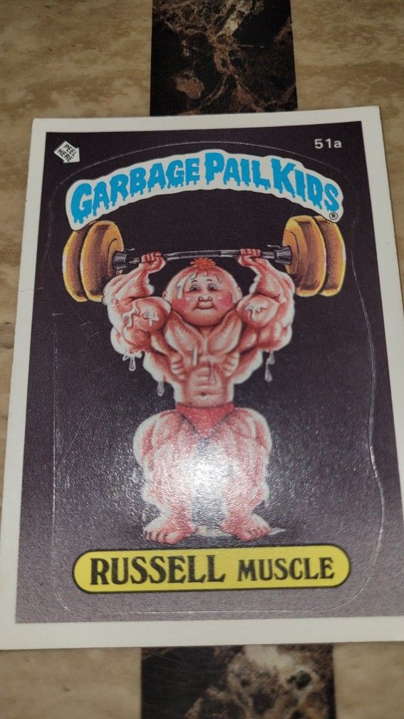 1985 Topps Garbage Pail Kids Series 2 Russell Muscle
